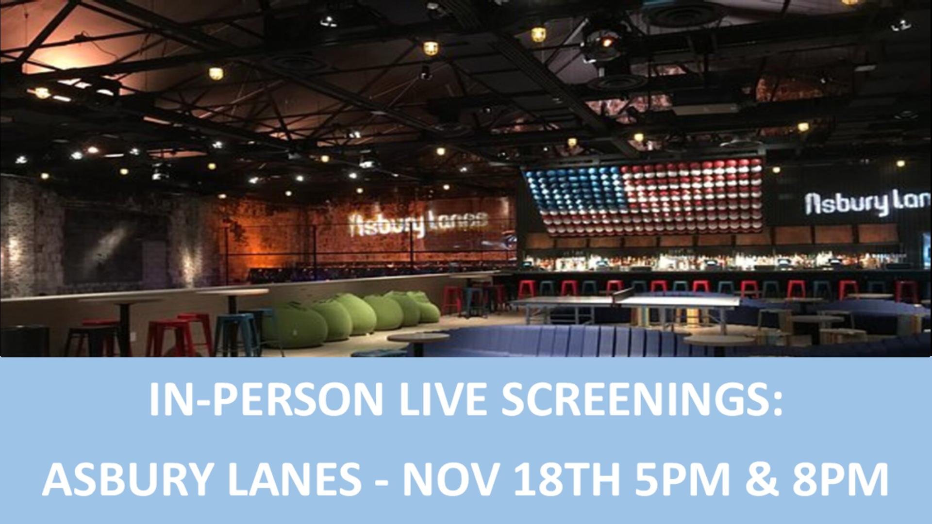 In-Person Screenings - Asbury Lanes